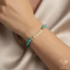 Artistic Gold Name Bracelet Louisa