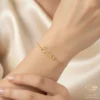 Charming Gold Name Bracelet Emma