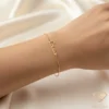 Charming Gold Name Bracelet Louisa