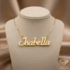 Charming Gold Name Pendant Isabella