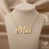 Charming Gold Name Pendant Mia