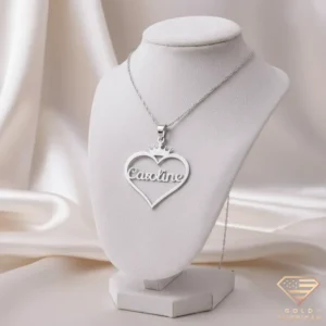 Custom Gold Necklace Heart