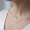 Custom Gold Necklace Heart Model