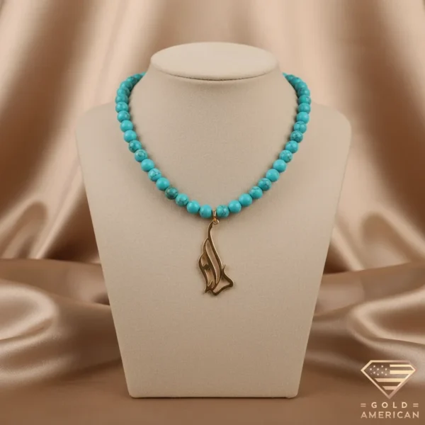 Diwani Gold Name Pendant Delana