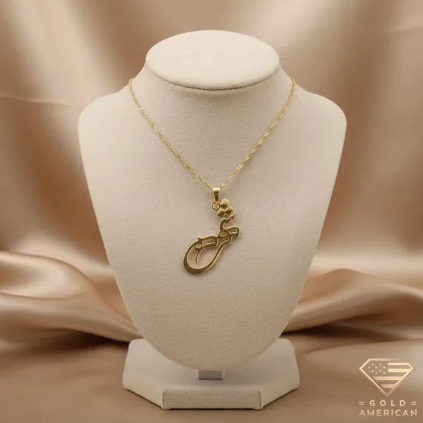 Diwani Jali Gold Name Pendant Shohre