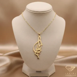 Diwani Jali Gold Name Pendant Zhila