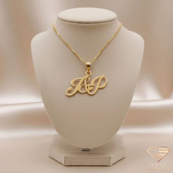 Double Initial Necklace J&P