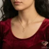 Elegant Moon Gold Pendant Model