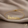 Enchanting Gold Name Bracelet Isabella