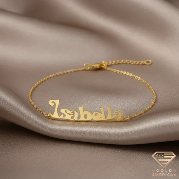 Enchanting Gold Name Bracelet Isabella