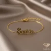 Enchanting Gold Name Bracelet Sophia