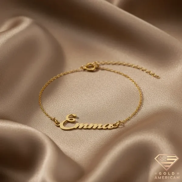 Expressive Gold Name Bracelet Emma