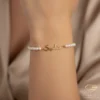 Expressive Gold Name Bracelet Sophia