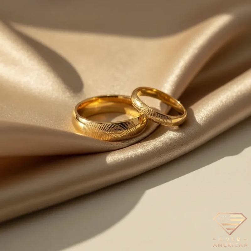 Forever Marked Gold Fingerprint Rings