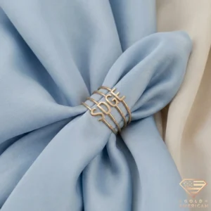 Gold Ring with Initials