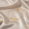 Graceful Gold Name Bracelet Emma
