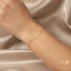 Graceful Gold Name Bracelet Taylor