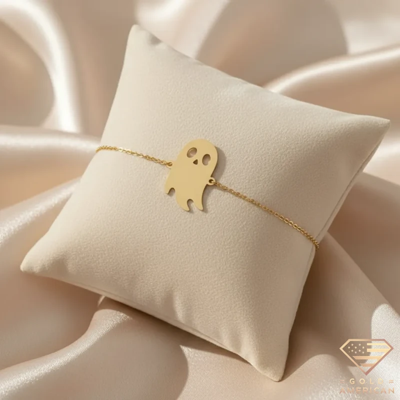 Little Boo Ghost Gold Bracelet