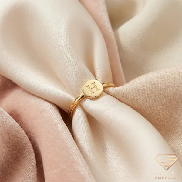 Minimal Gold Initial Ring