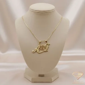 Numbered Double Initial Necklace Numbered Double Initial Necklace