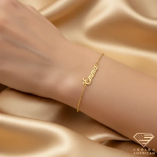 Poetic Gold Name Bracelet Emma