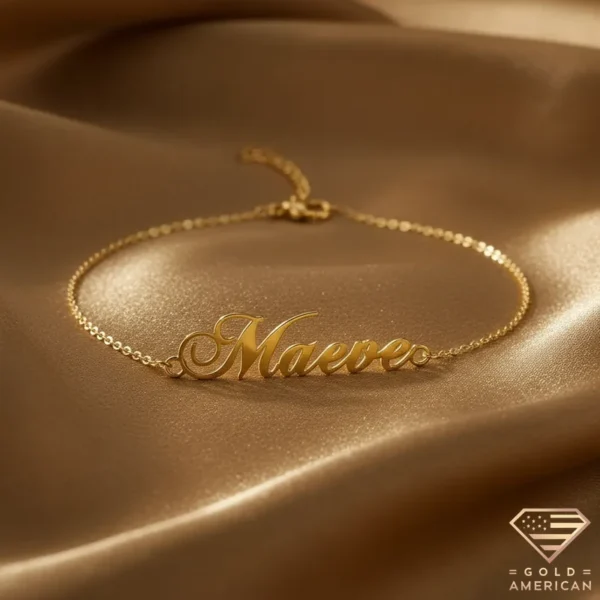 Poetic Gold Name Bracelet Maeve
