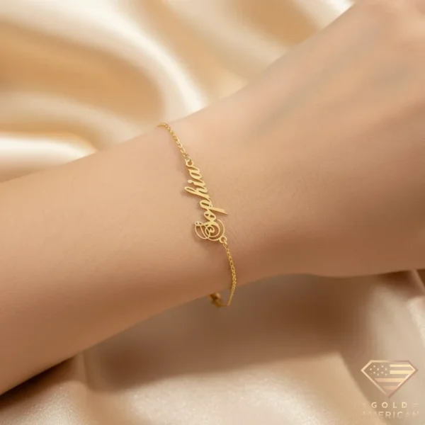 Poetic Gold Name Bracelet Sophia