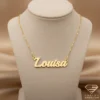 Regal Gold Name Pendant Louisa