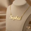 Regal Gold Name Pendant Sophia