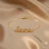 Retro Gold Name Bracelet Aurora