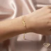 Retro Gold Name Bracelet Sophia