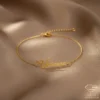 Romantic Gold Name Bracelet Vivienne