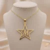Star Initial Necklace M