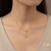 Star Initial Necklace Model