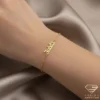 Stylish Gold Name Bracelet Isabella