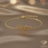 Stylish Gold Name Bracelet Taylor