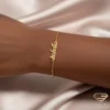 Sweet Gold Name Bracelet Isabella