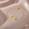 Sweet Gold Name Bracelet Taylor