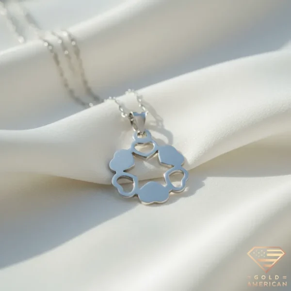 Timeless Circular Gold Heart Jewelry Pendant