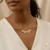 Ula Fala Rose Gold Necklace Model