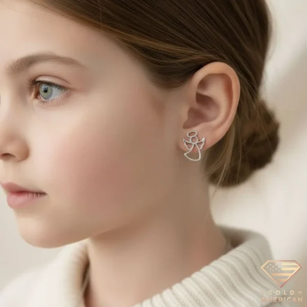 Angel Gold Earrings Model