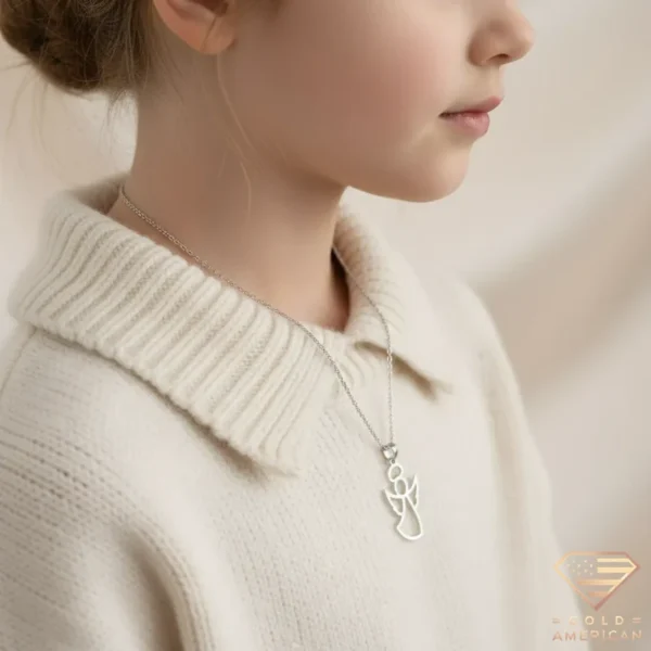 Angel Gold Necklace Model