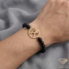 Aquarius Gold Zodiac Bracelet Model