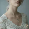Candy Cane Gold Necklace Model