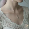 Candy Cane Gold Necklace Model in Shadow