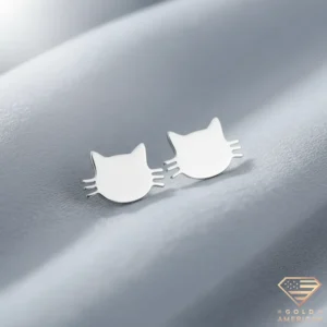 Cat Gold Earrings