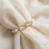 Custom Gold Infinity Name Bracelet Wrapped