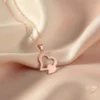 Double Heart Gold Necklace