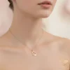Double Heart Necklace Model