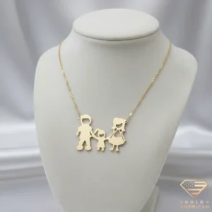Family of Three Gold Pendant